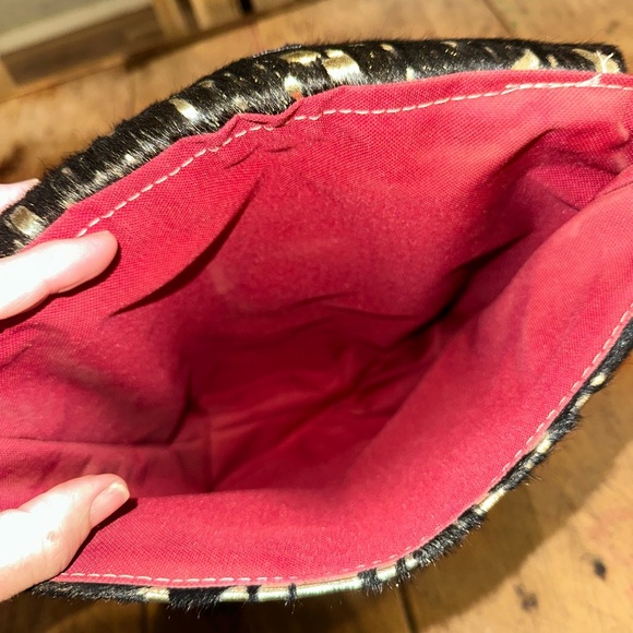 Lauraine’s HOH acid wash and leather vehicle hanging reusable trash storage bag - Picture 10 of 11